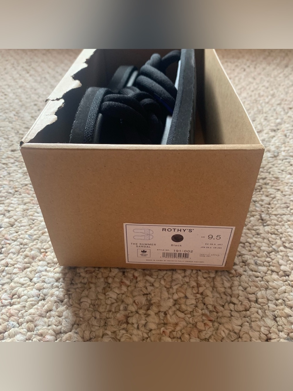 NEW In Box: Rothy’s The Summer Sandal Size 9.5 - Picture 9 of 9